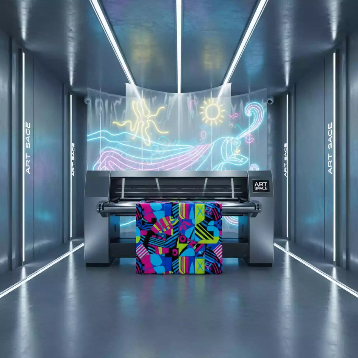 Аренда Плоттер текстильный Ark Jet Sub 1904 Sub в Boutique Hotel PORTUM 1905 — ART SPACE