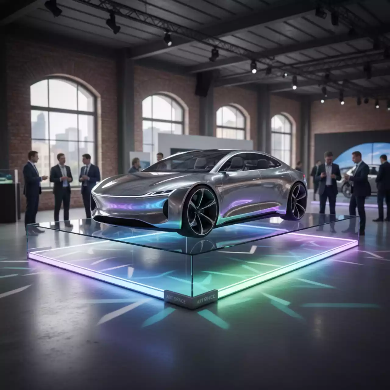 Аренда Подиум прозрачный Sixtema 6х3 м для авто в Cosmos Sochi Hotel — ART SPACE