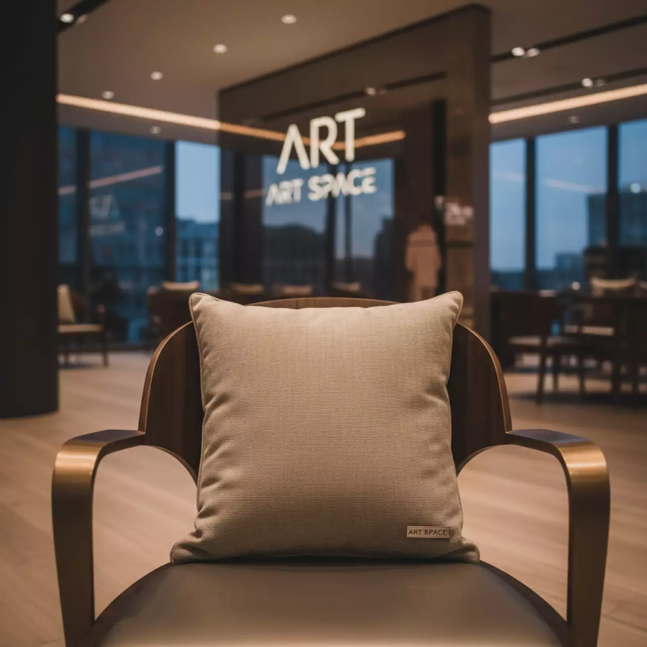 Аренда Подушка на стул Кьявари бархатная бежевая в ресторане «Магеллан» — ART SPACE