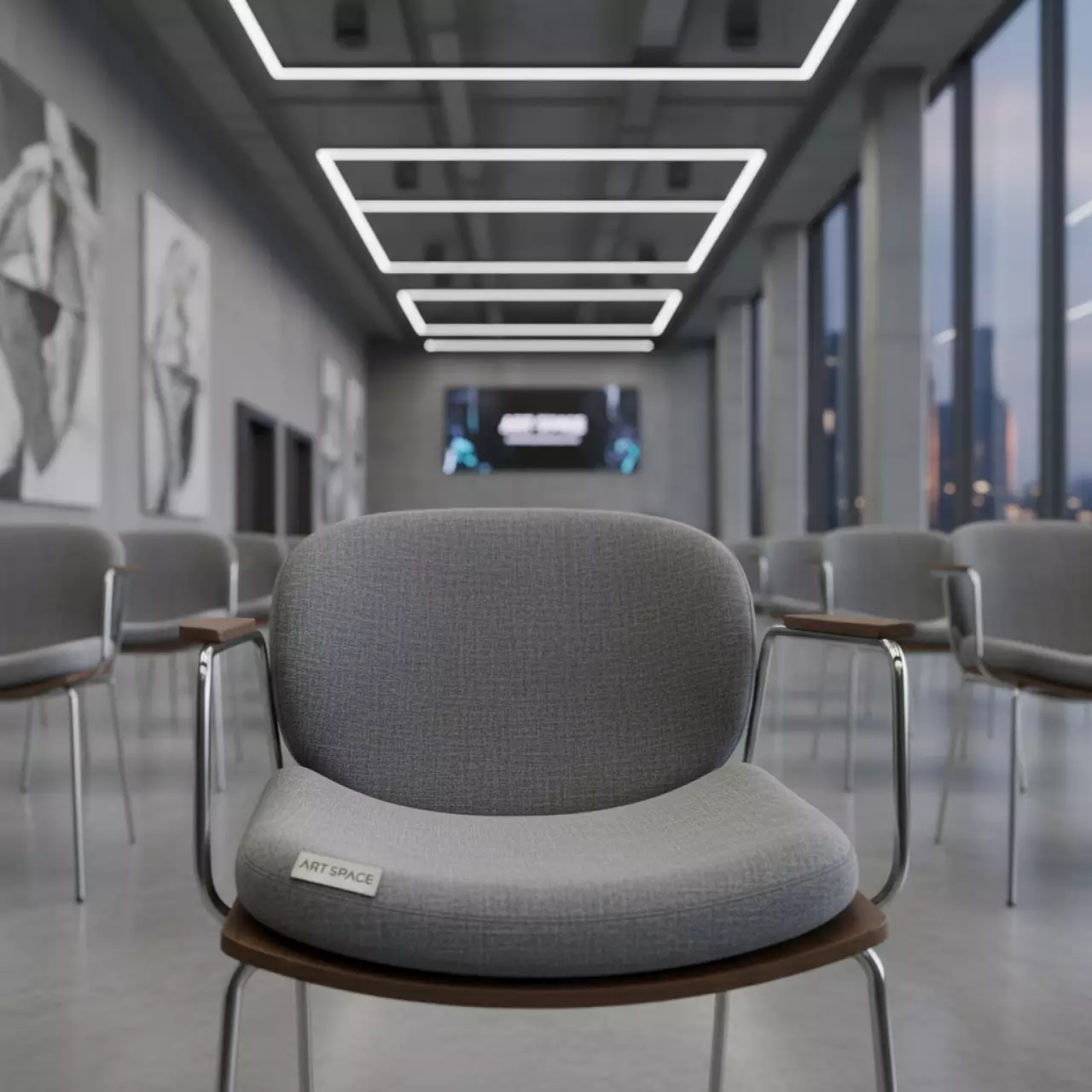 Аренда Подушка под спину от комплекта ZORRO ZOYA серая в Mantera Supreme — ART SPACE