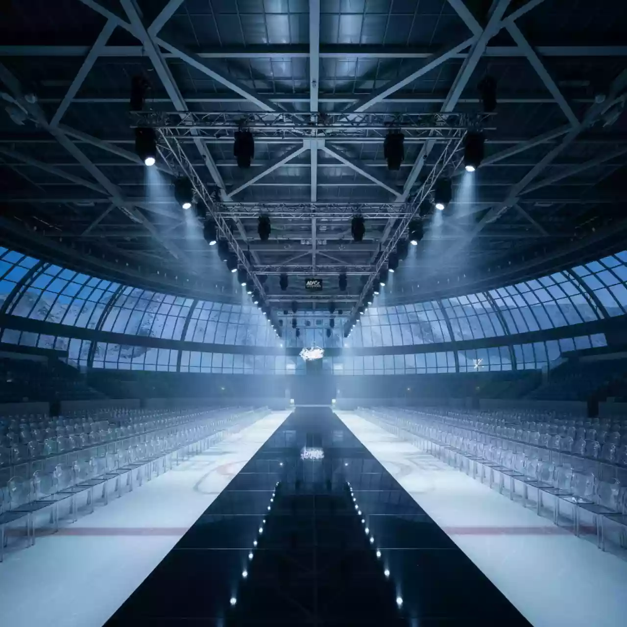 Аренда Показ коллекции модного дома Belfaso закрытый техническое обеспечение в ледовой арене «Шайба» — ART SPACE