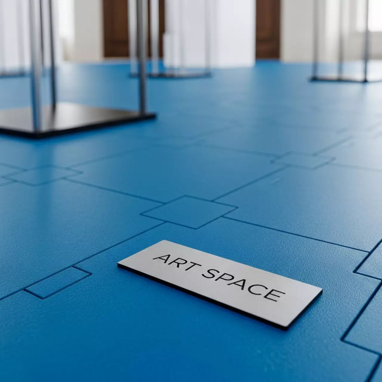 Аренда Покрытие модульное Helex 6 шт уп голубое в санатории «Металлург» — ART SPACE