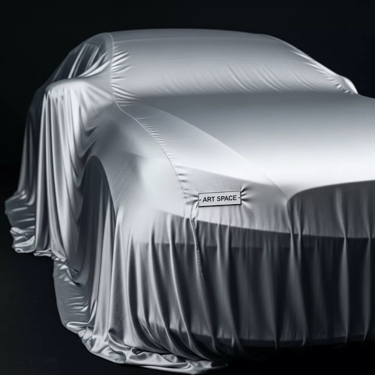 Аренда Покрывало тканевое серебристое для автомобиля в Grand Karat Sochi — ART SPACE