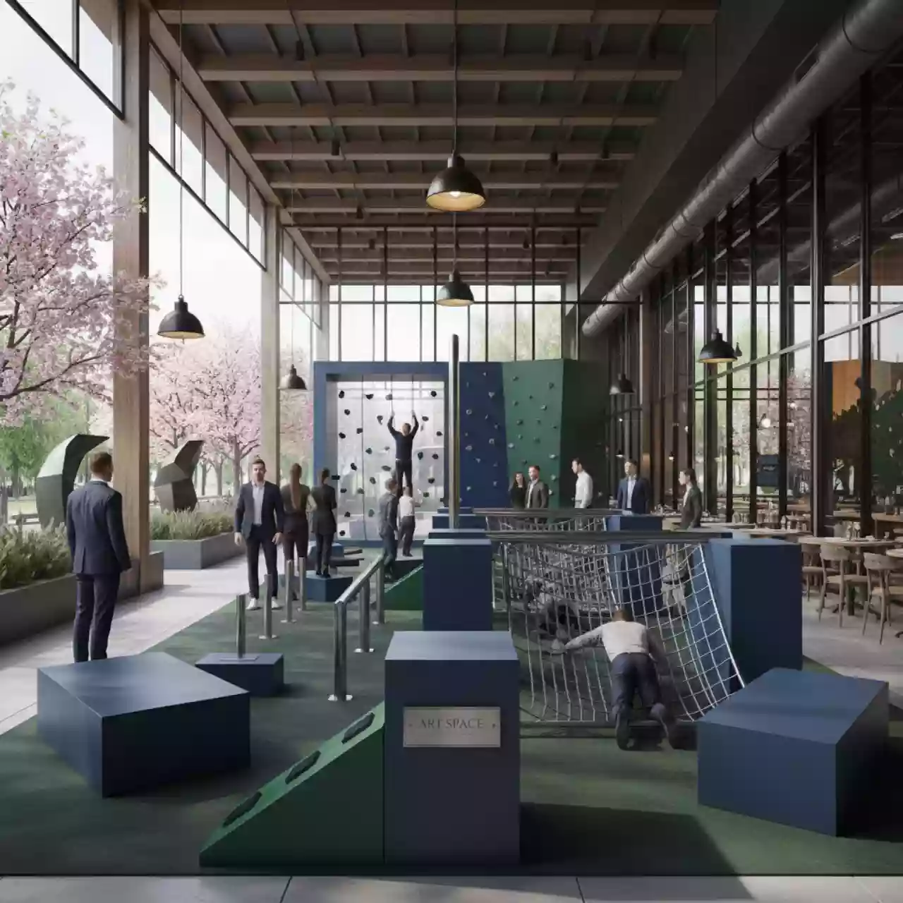 Аренда Полоса препятствий армейская в ресторане «Сыроварня» — ART SPACE