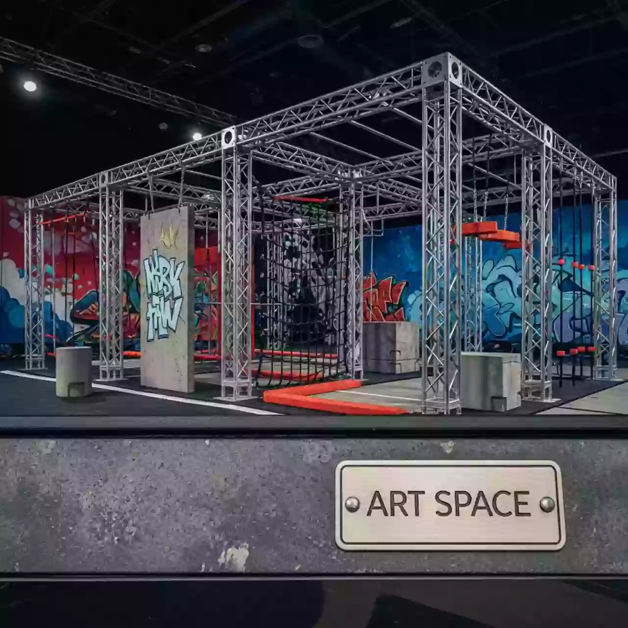 Аренда Полоса препятствий для соревнований в банкетном зале «Дельфин» — ART SPACE