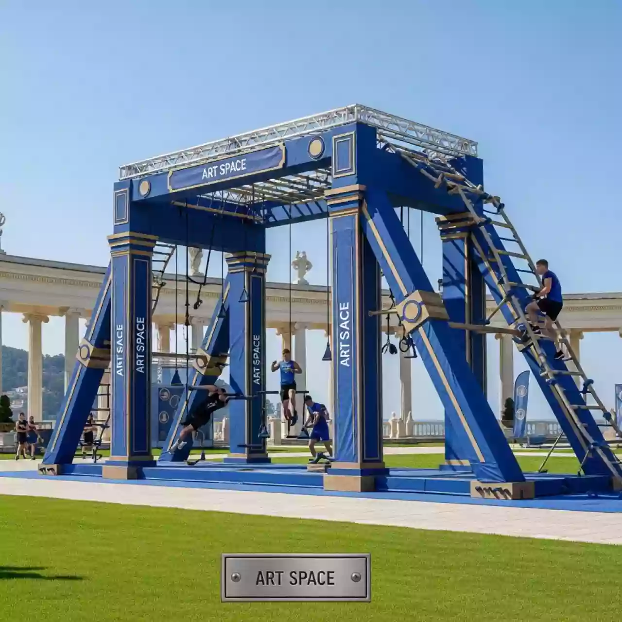 Аренда Полоса препятствий для соревнований в санатории «Сочи» — ART SPACE