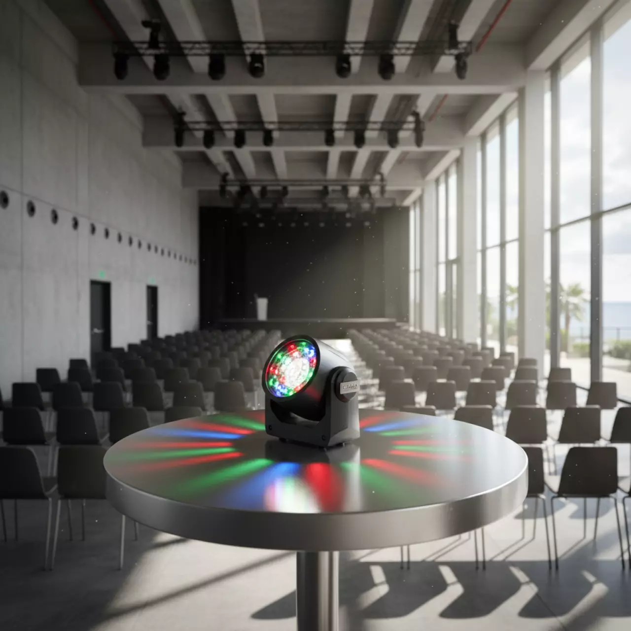 Аренда Полусфера цветомузыкальная мини Involight LEDball 13 в Cosmos Sochi Hotel — ART SPACE