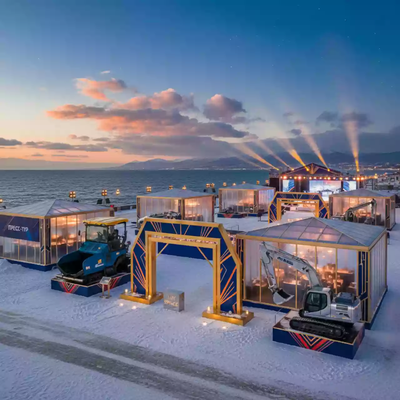 Аренда Праздник 'Русская дорога' для дорожной службы Иркутской области на Имеретинской набережной — ART SPACE