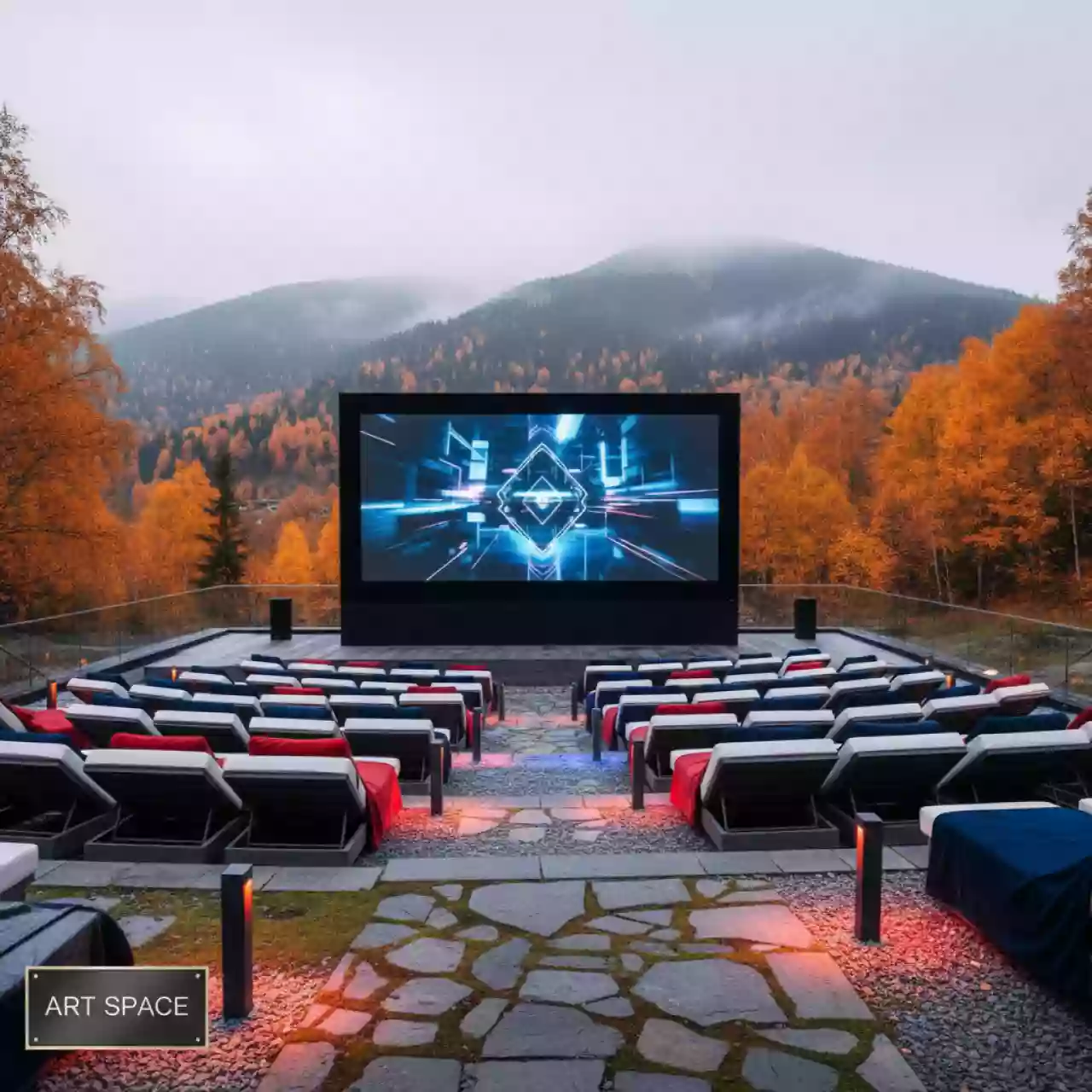 Аренда Праздник тематический в цветах российского флага в Green Flow Hotel — ART SPACE