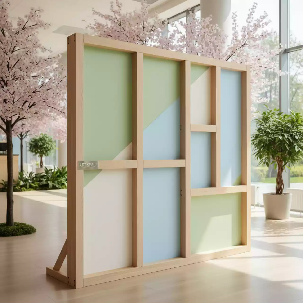 Аренда Пресс волл брус 4х3 м в санатории «Русь» — ART SPACE