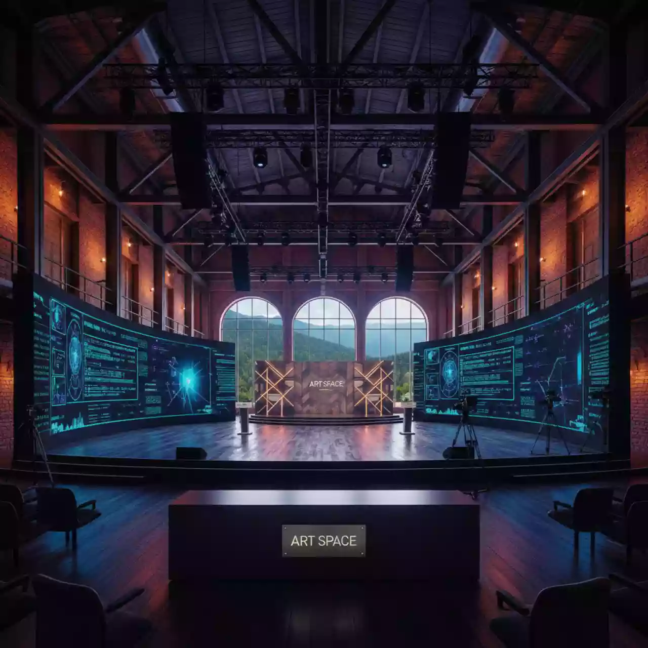 Аренда Продакшн мероприятий комплексный в ледовом дворце «Роза Хутор» — ART SPACE