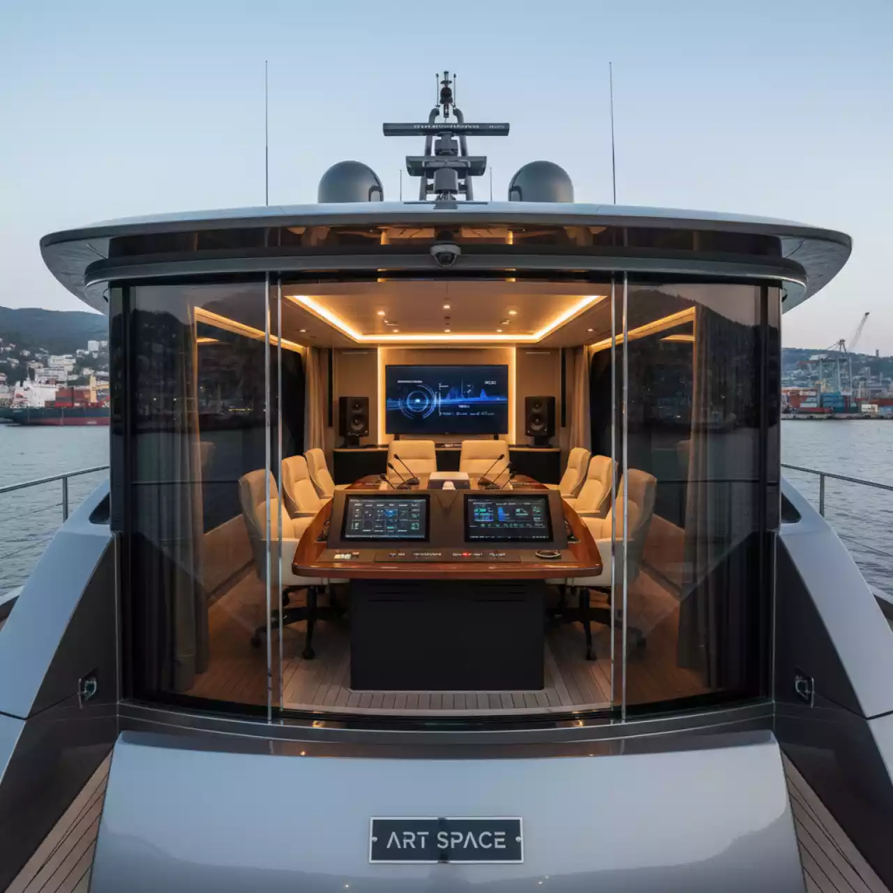 Аренда Программно аппаратный комплекс EDDRON Basic на VIP теплоходе (Морпорт Сочи) — ART SPACE