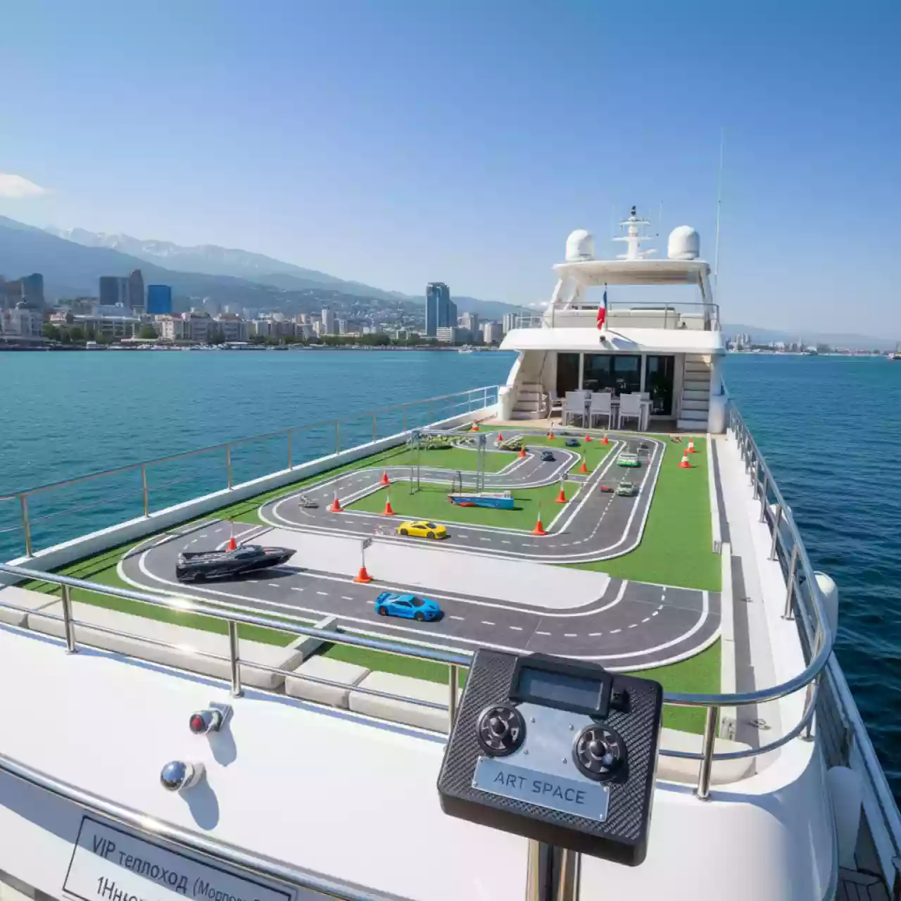 Аренда Радиоуправляемые аттракционы на VIP теплоходе (Морпорт Сочи) — ART SPACE
