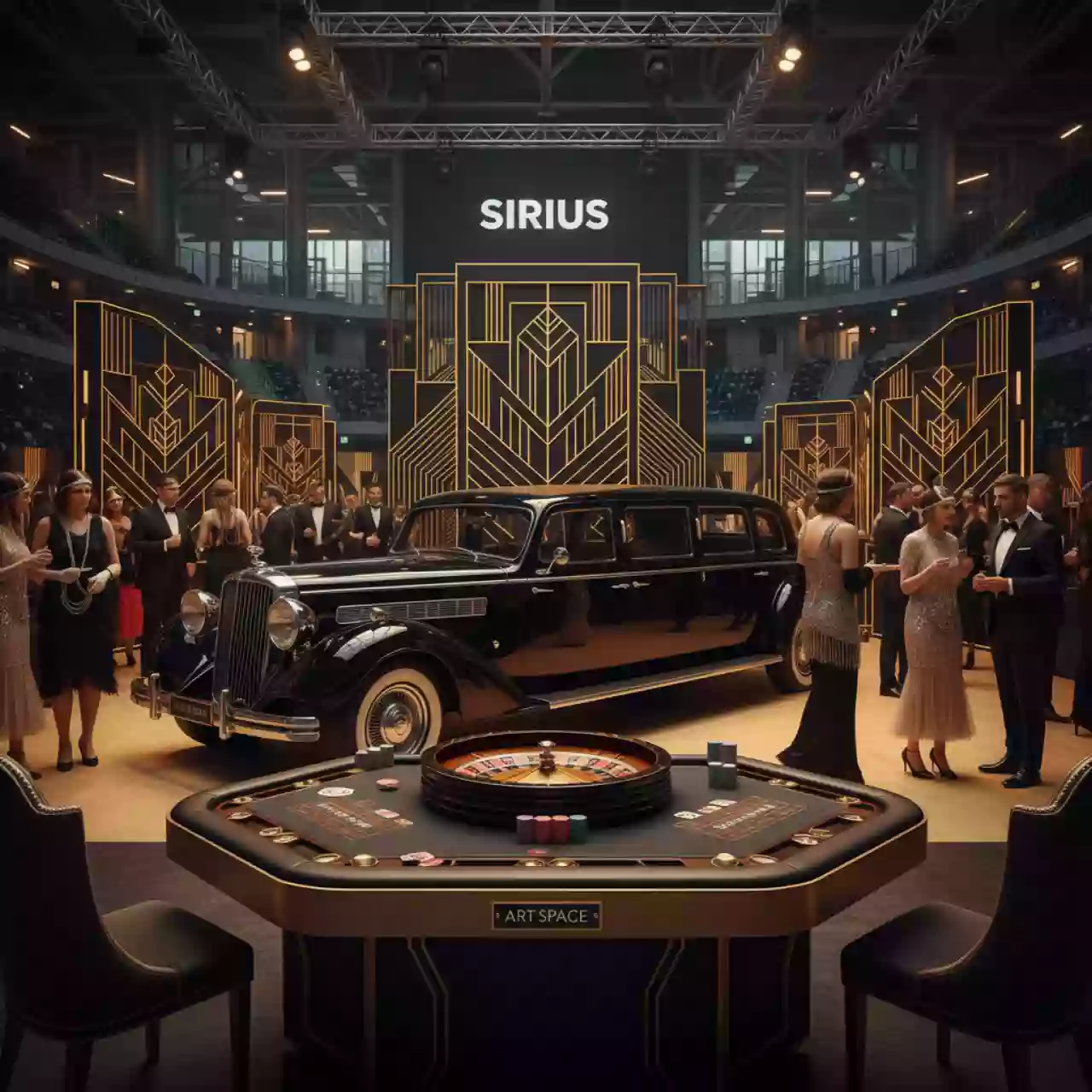 Аренда Развлечения для Гэтсби вечеринки в Сириус Арене — ART SPACE