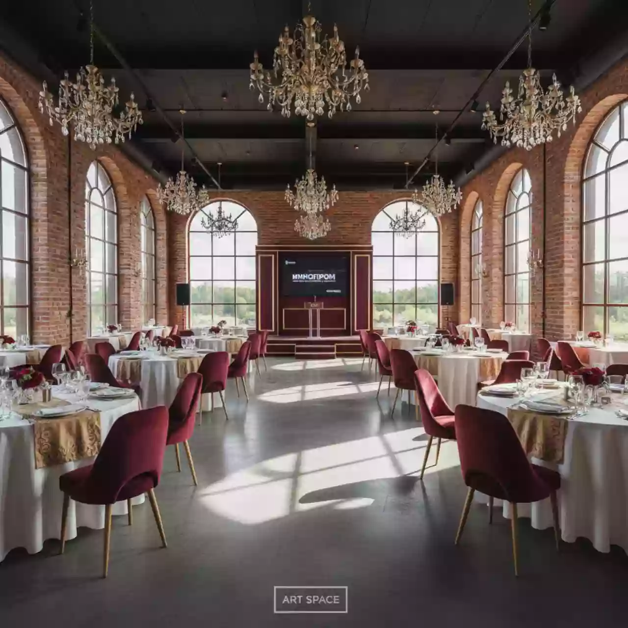 Аренда Ресторанный зал Бархат в санатории «Русь» — ART SPACE