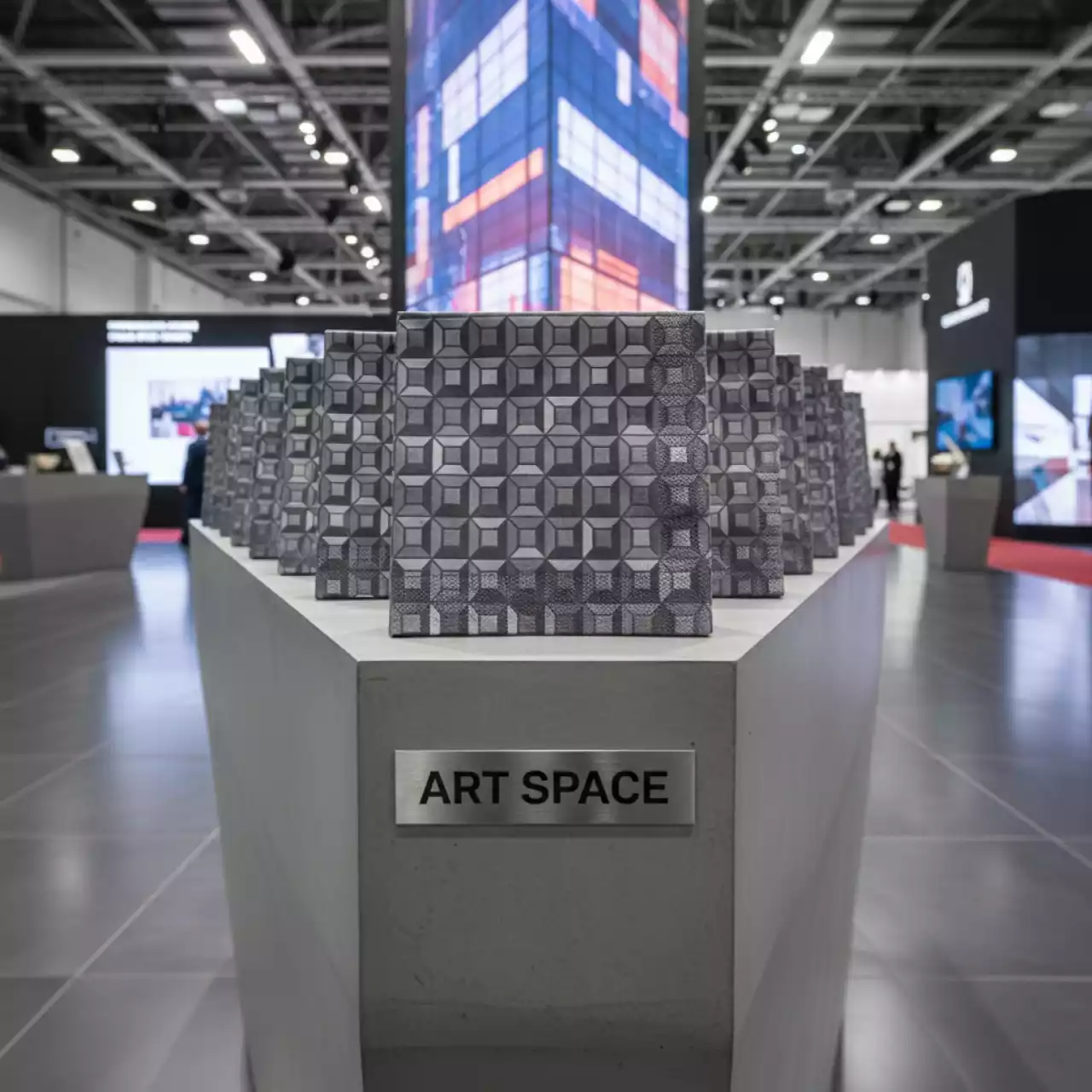 Аренда Салфетка DUCK серая геометрия в Grand Karat Sochi — ART SPACE