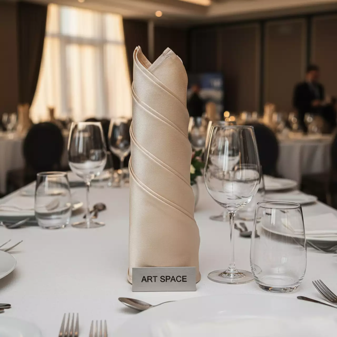 Аренда Салфетка сатиновая цвета шампань в Поляна 1389 Отель и Спа — ART SPACE