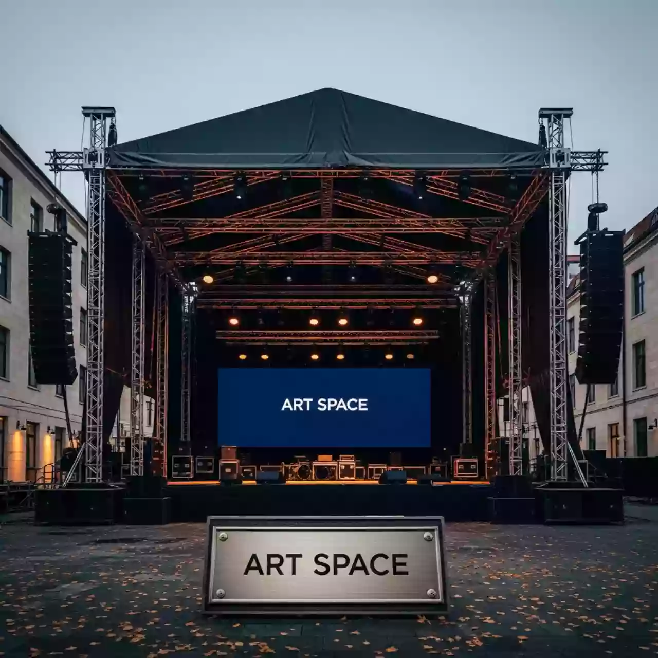 Аренда Сцена 8х6 м с крышей грузоподъемность 2,4 тонны в Mövenpick Hotel — ART SPACE