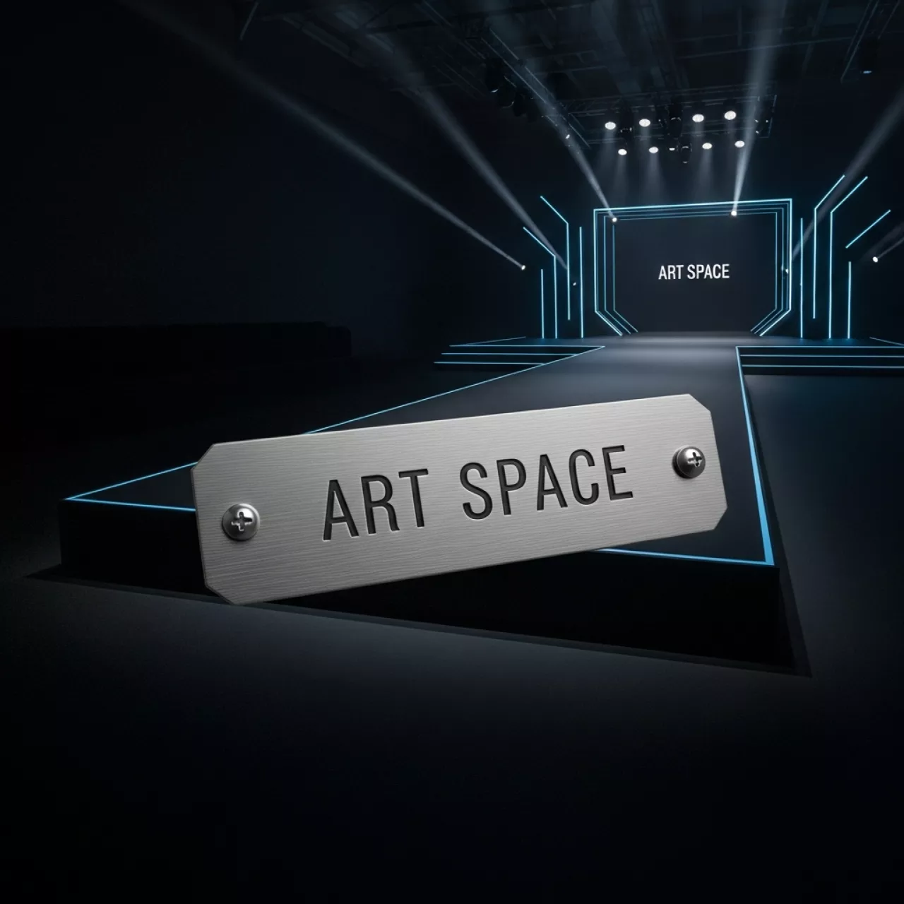 Аренда Сцена односкатная 20х14 м черная в санатории «Русь» — ART SPACE