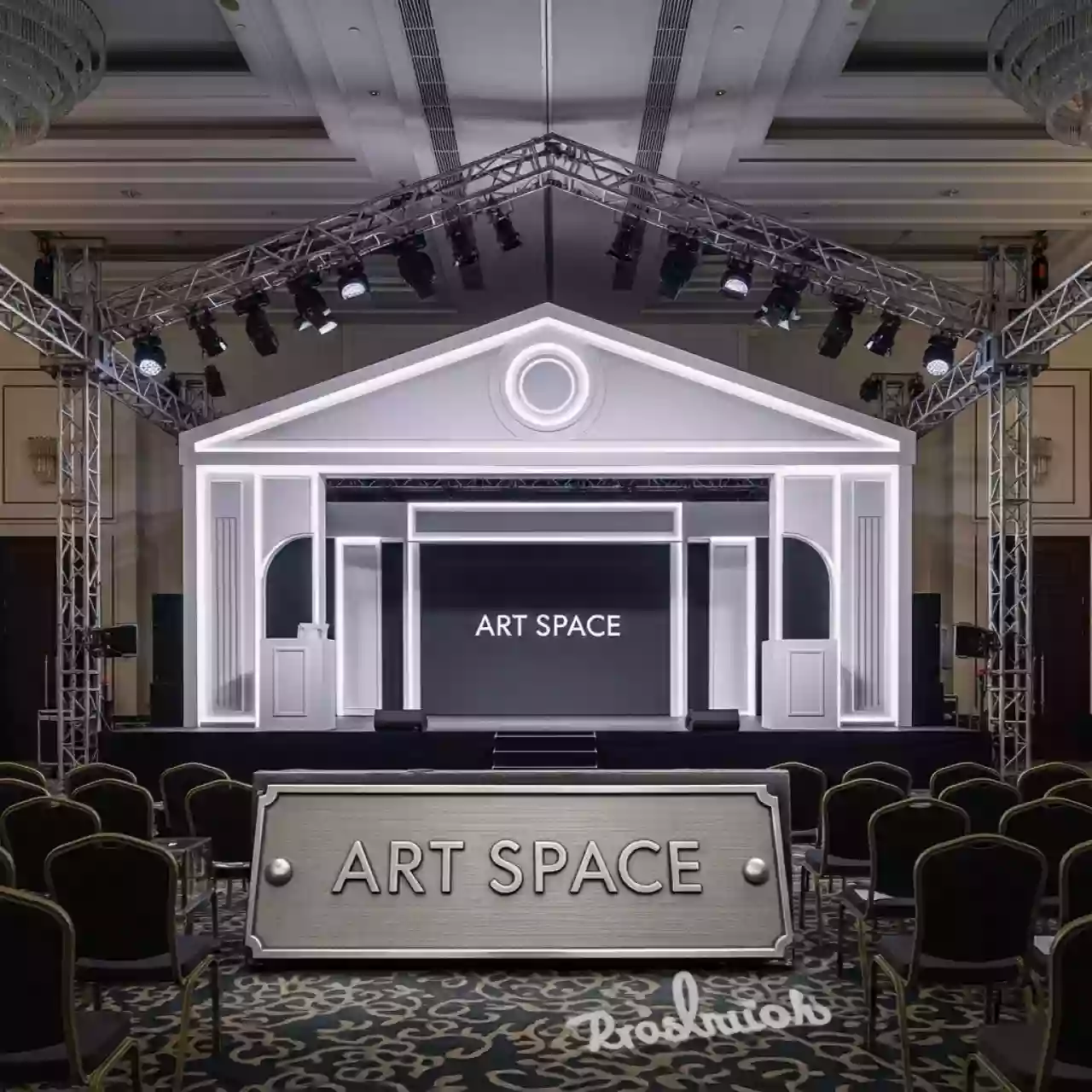 Аренда Сцена с порталами 10х8 м с двускатной крышей в Cosmos Sochi Hotel — ART SPACE