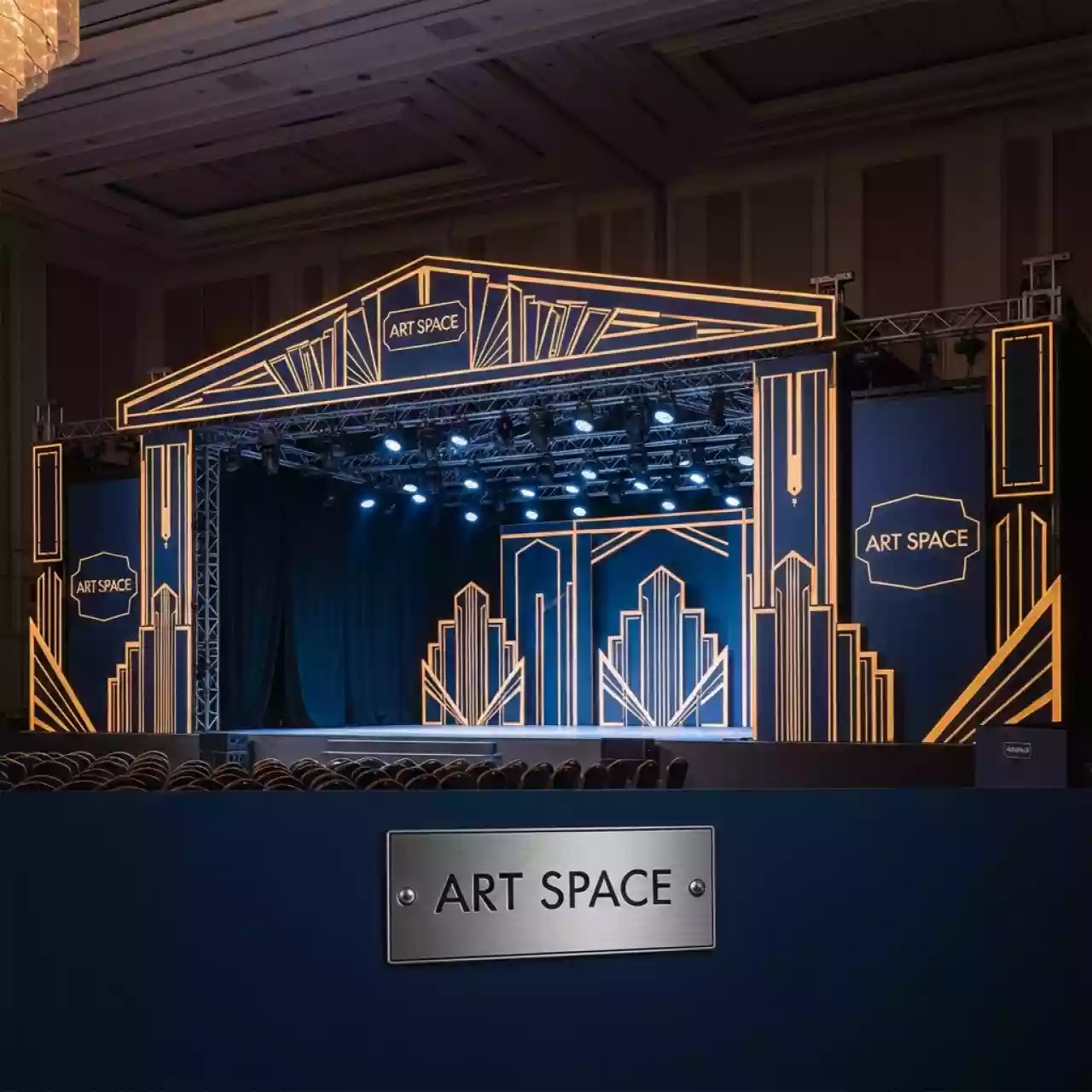 Аренда Сцены Layher с крышей 14х10 м в конгресс-холле отеля Жемчужина — ART SPACE