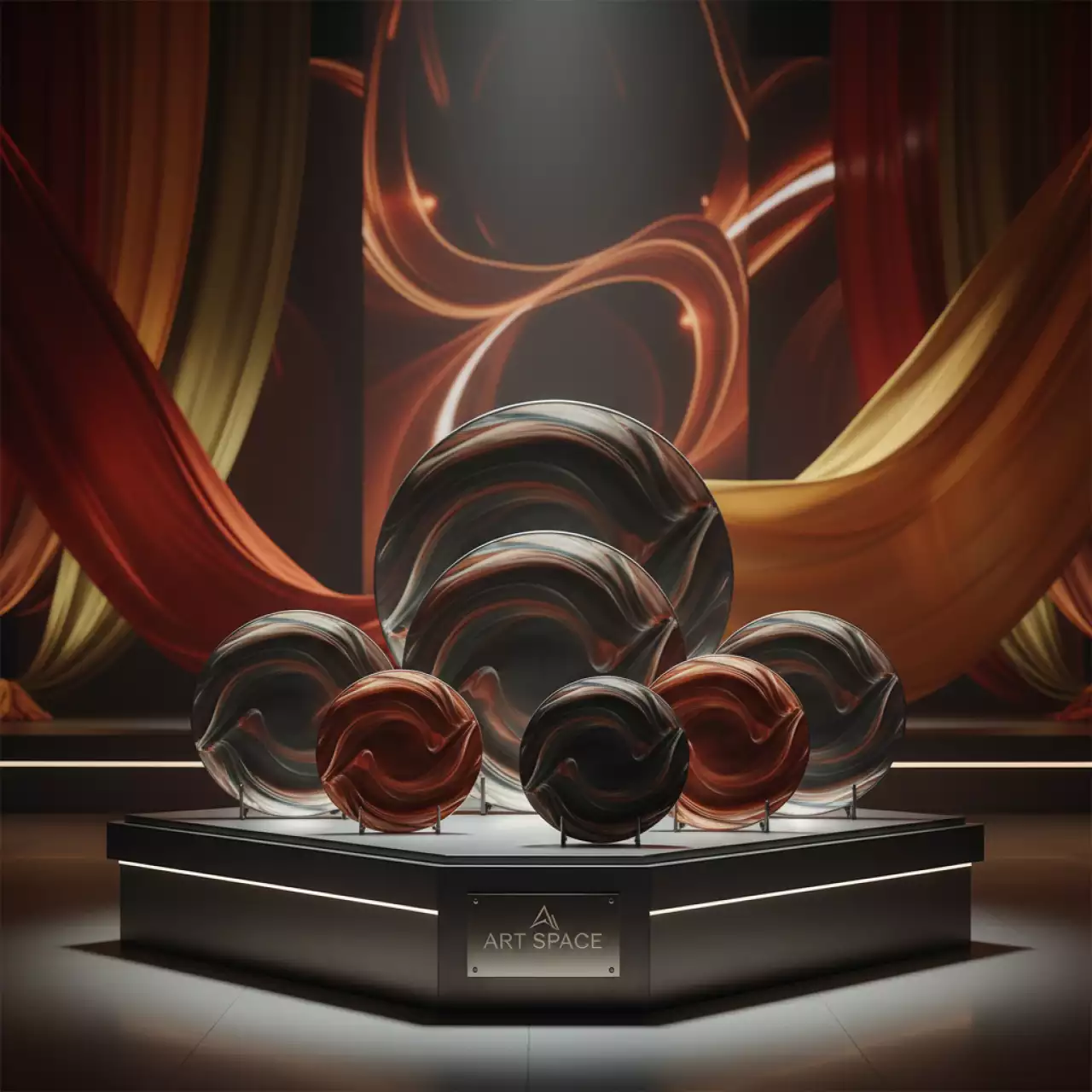 Аренда Сет тарелок декоративных "Бриз" в комплексе «Дагомыс» — ART SPACE