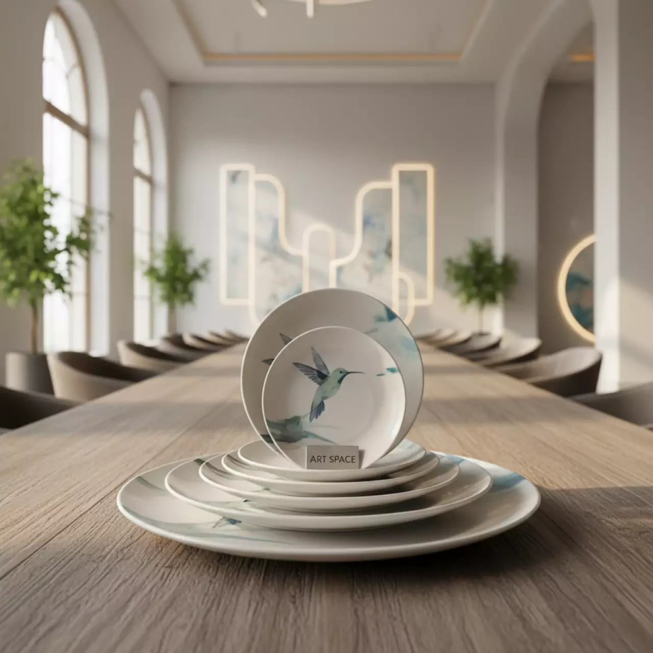 Аренда Сет тарелок декоративных "Колибри" в комплексе «Дагомыс» — ART SPACE