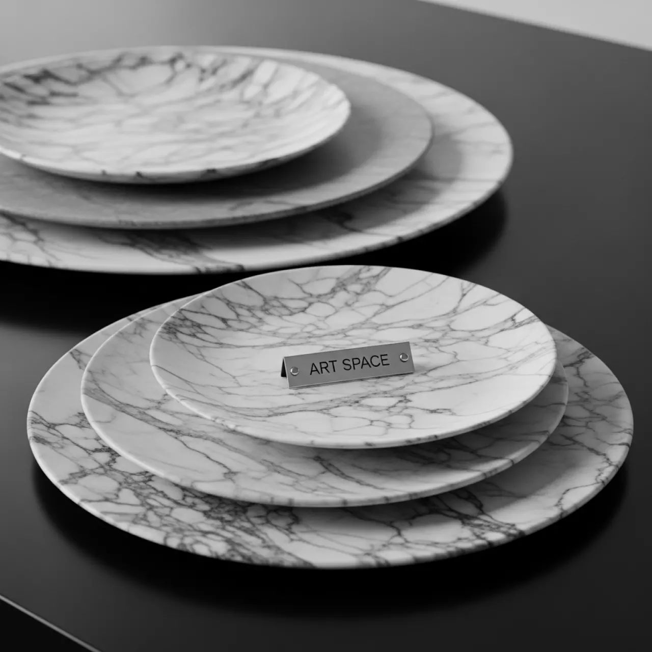 Аренда Сет тарелок декоративных Мрамор в Swissôtel Resort Sochi Kamelia — ART SPACE