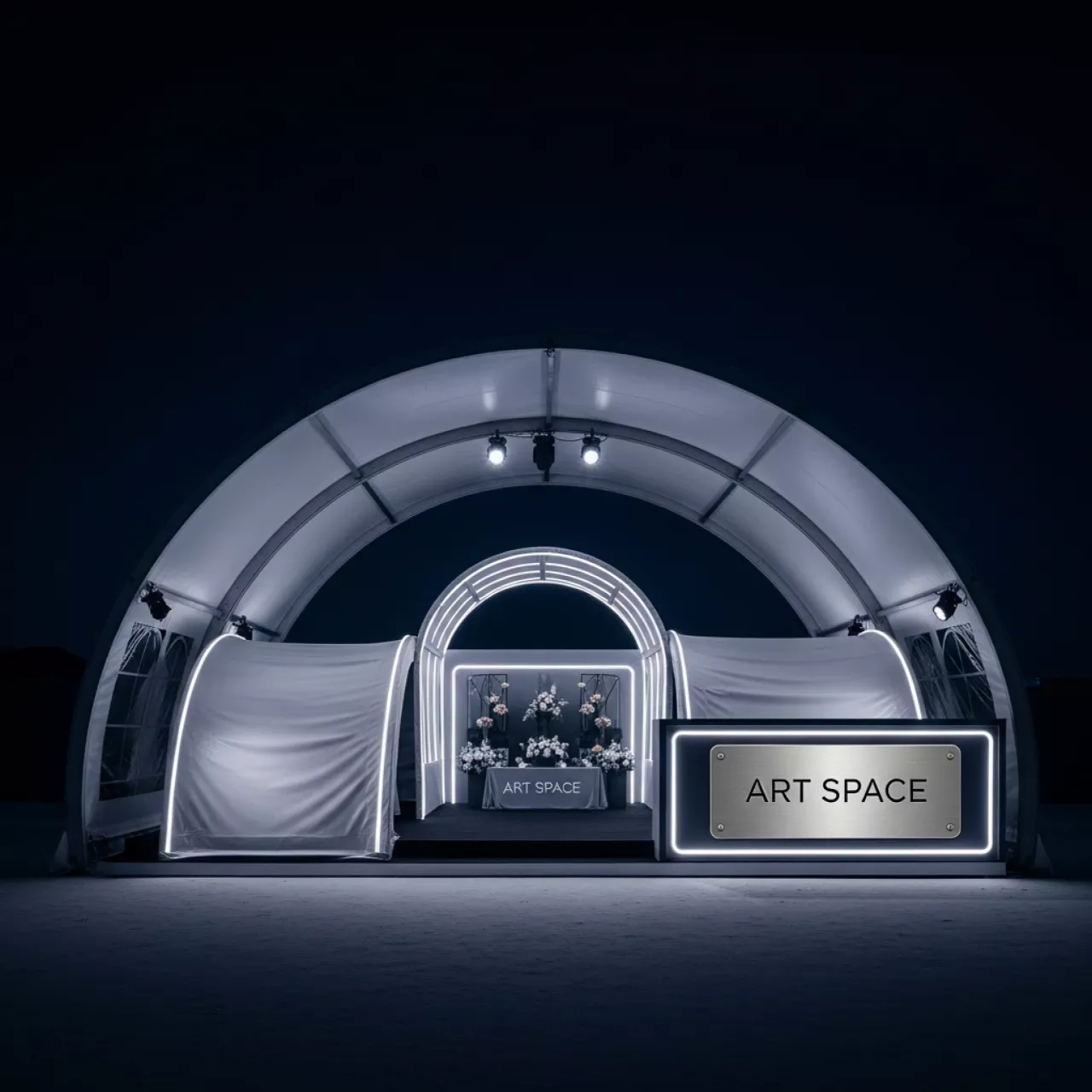 Аренда Шатер арочный 15х13 м и доп модуль 8х4 м в Radisson Blu Resort & Congress Centre — ART SPACE