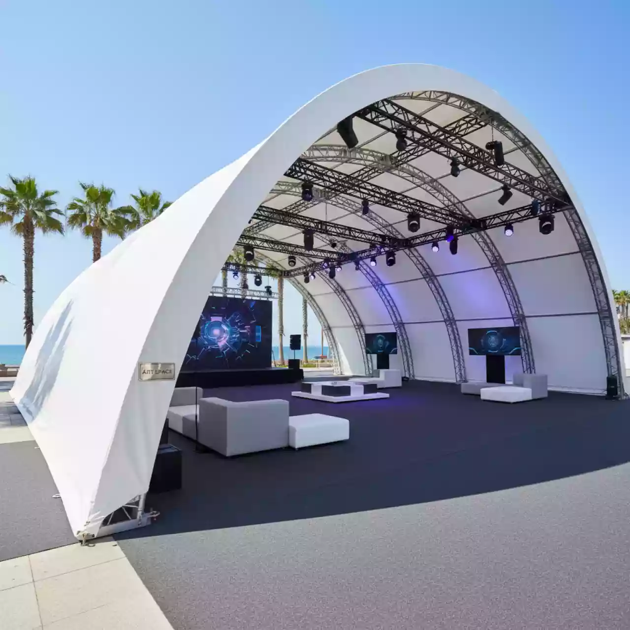 Аренда Шатер арочный 20х17 м на Имеретинской набережной — ART SPACE