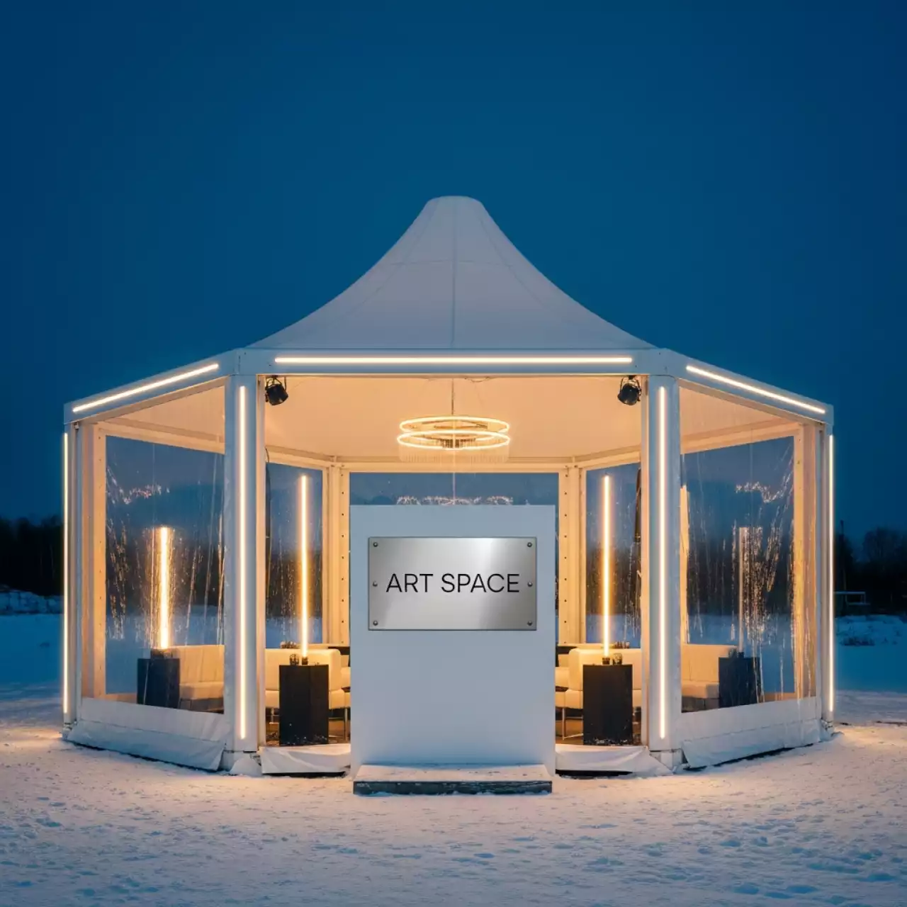 Аренда Шатер арочный Arch Hexa Long RT 290 8х8х1 м в комплексе «Дагомыс» — ART SPACE