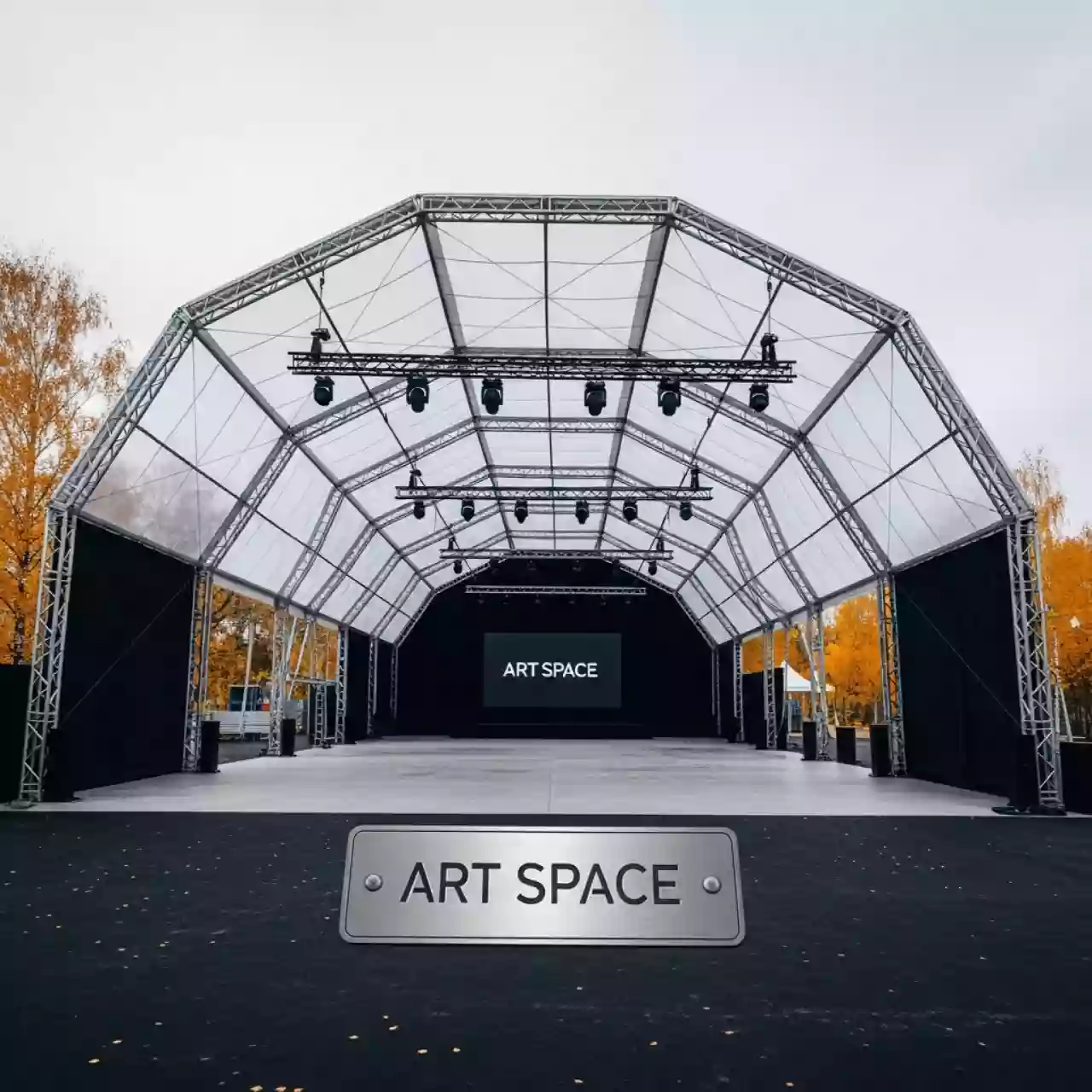 Аренда Шатер арочный Гексагональ 460 м² в Сириус Арене — ART SPACE