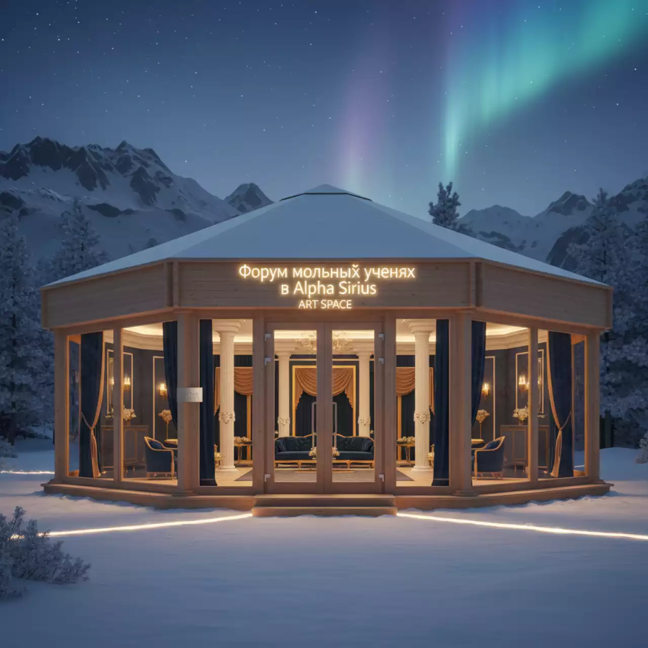 Аренда Шатер деревянный Wood RT 144 12 в Alpha Sirius — ART SPACE