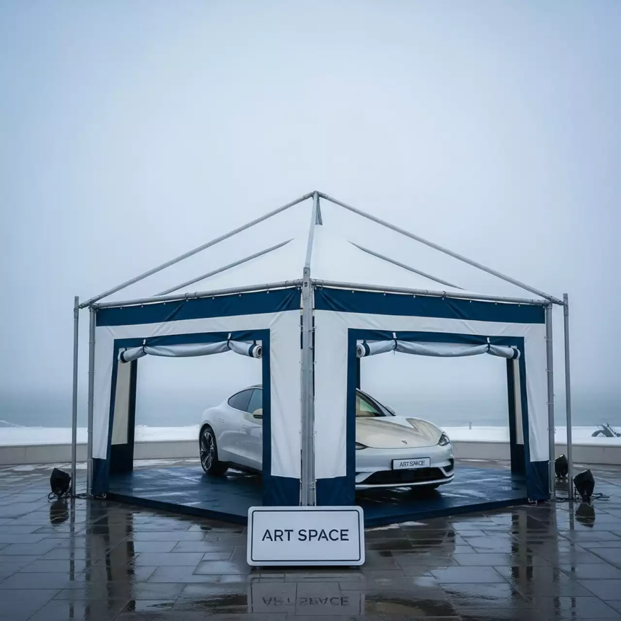 Аренда Шатер для автомобиля премиум бизон 3х3 в ресторане «Магеллан» — ART SPACE