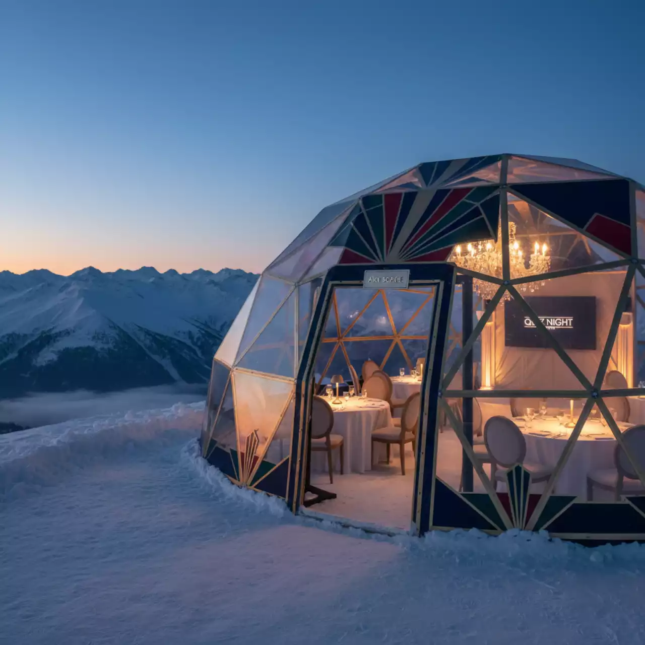 Аренда Шатер для свадьбы на природе на площадке Rosa Peak (2320м) — ART SPACE