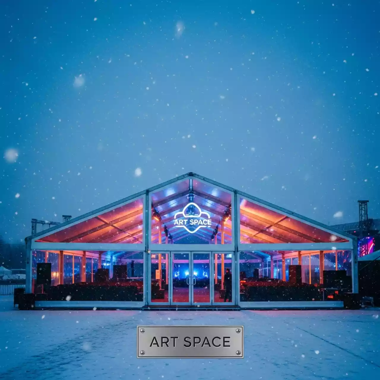 Аренда Шатер двускатный 20х35 м в VK Stadium Sirius — ART SPACE