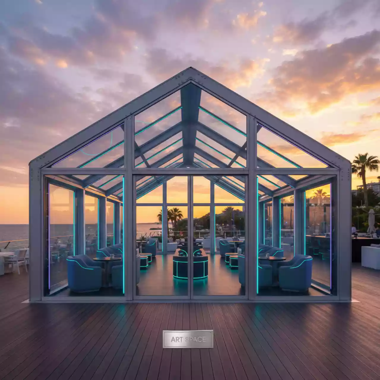 Аренда Шатер двускатный 25х30 м в ресторане «La Terrazza» — ART SPACE