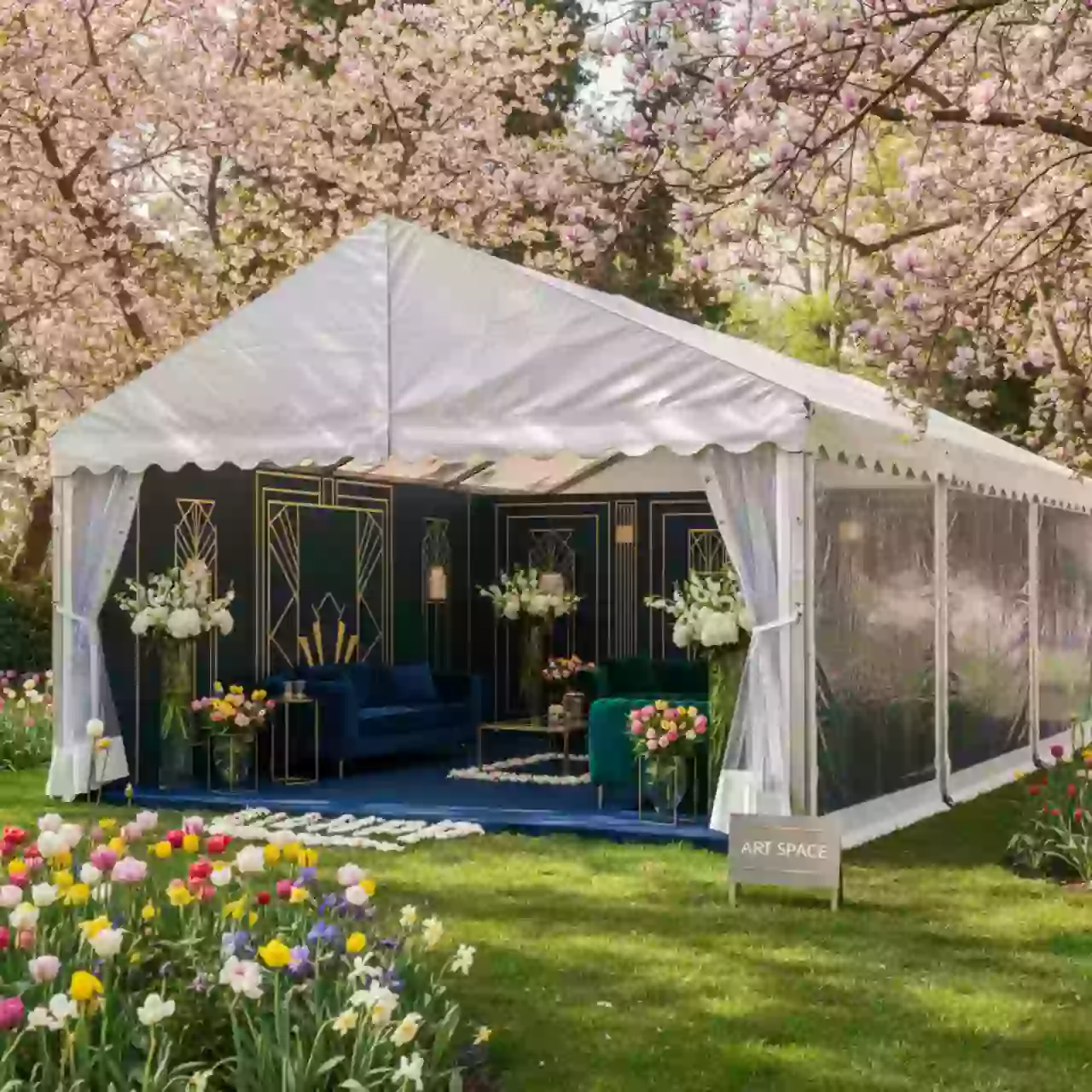 Аренда Шатер двускатный Classic Standart RT 225 15 в санатории «Заполярье» — ART SPACE