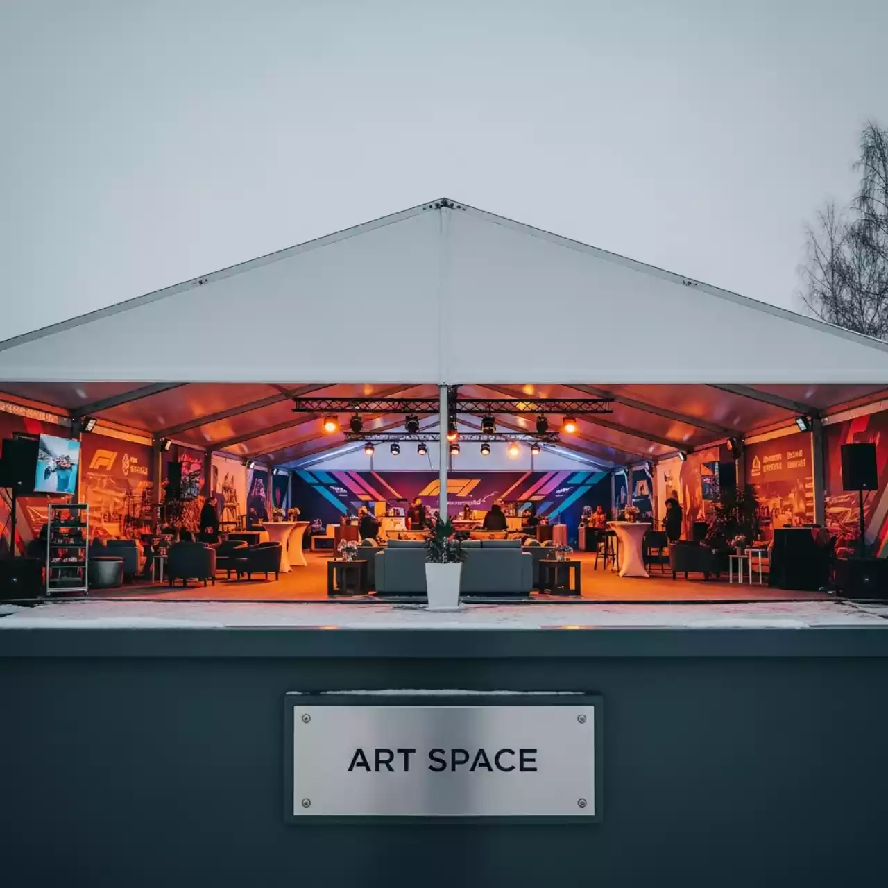 Аренда Шатер двускатный Classic Standart RT 400 20 в санатории «Металлург» — ART SPACE