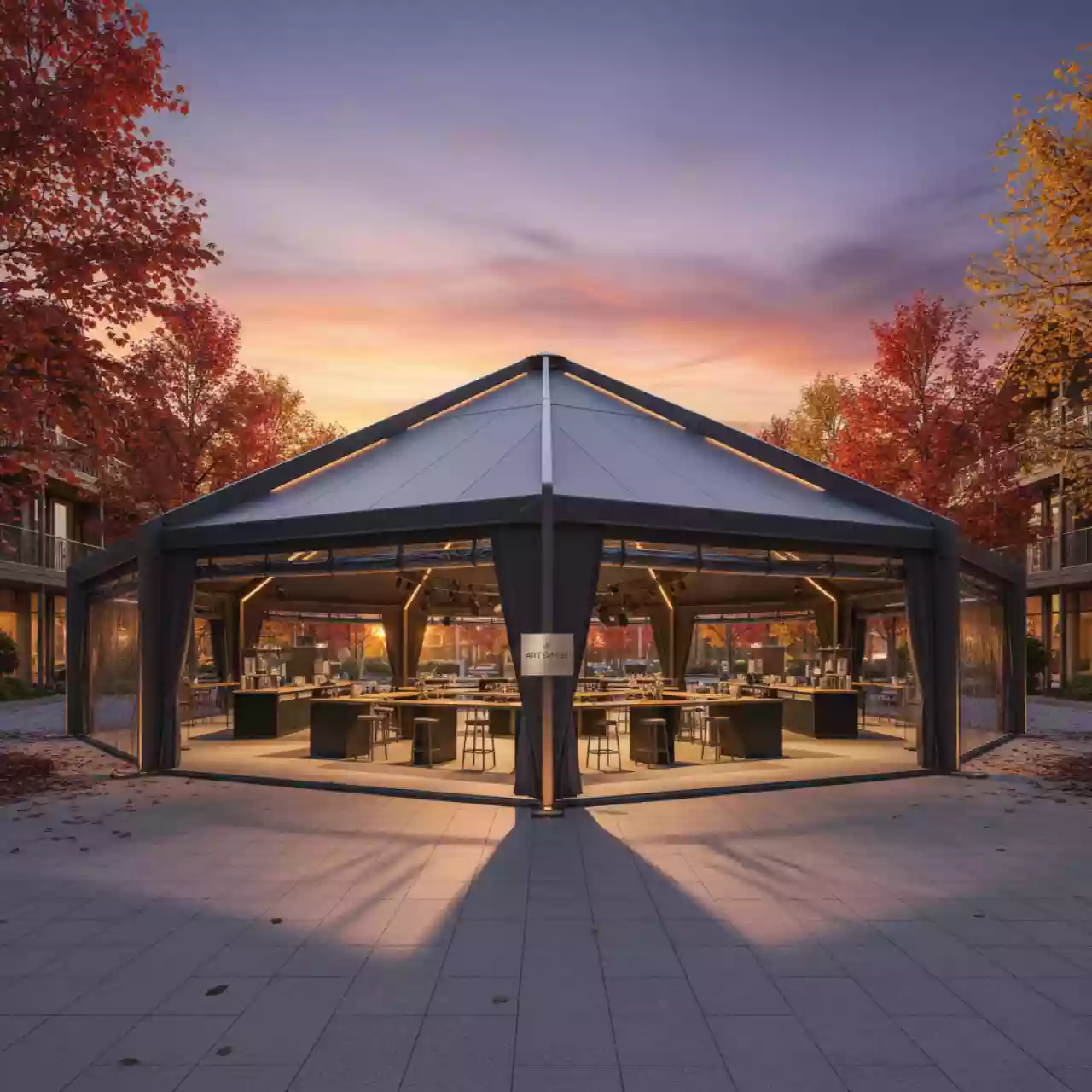 Аренда Шатер гексагональный 260 м² в Karat Resort — ART SPACE