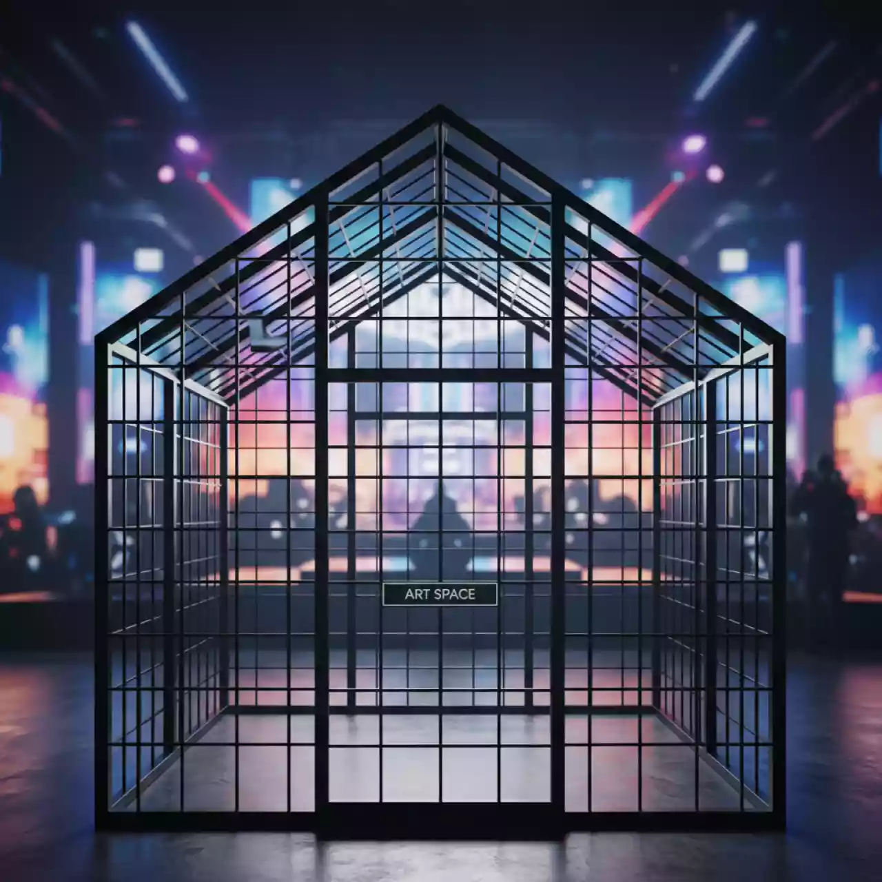 Аренда Шатер из ферм односкатный 8х6 м черный в ресторане «Магадан» — ART SPACE