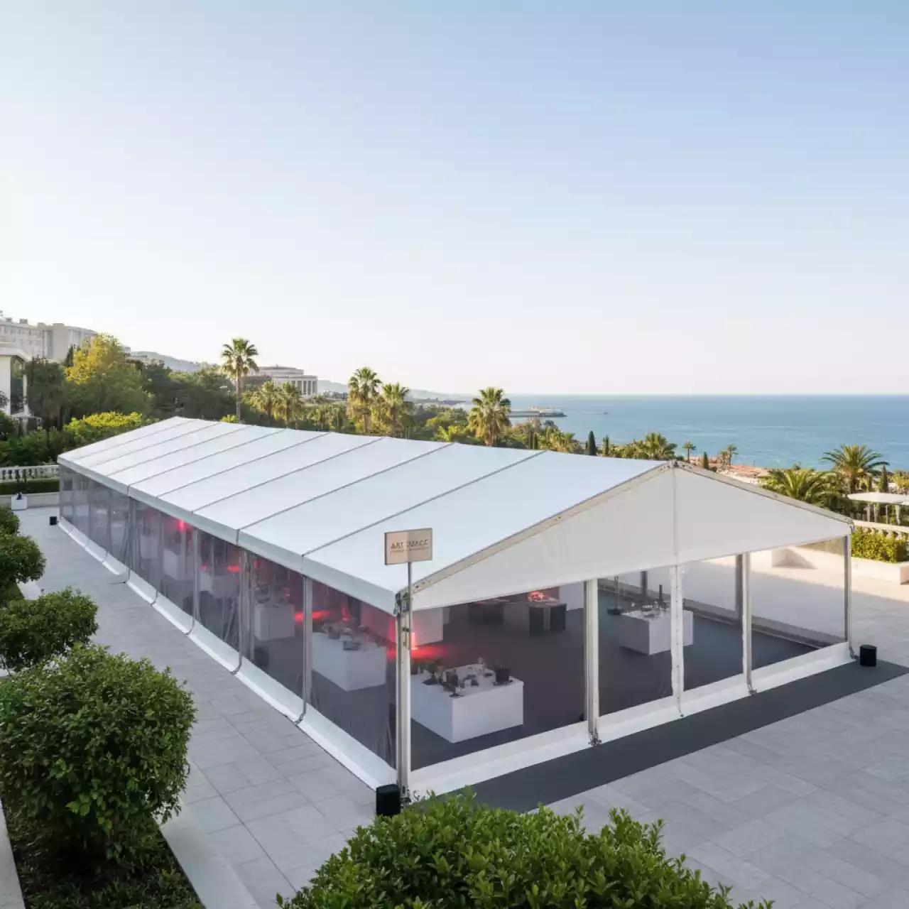 Аренда Шатер Кайт ярмарочный 6х36 со стенками в Grand Karat Sochi — ART SPACE