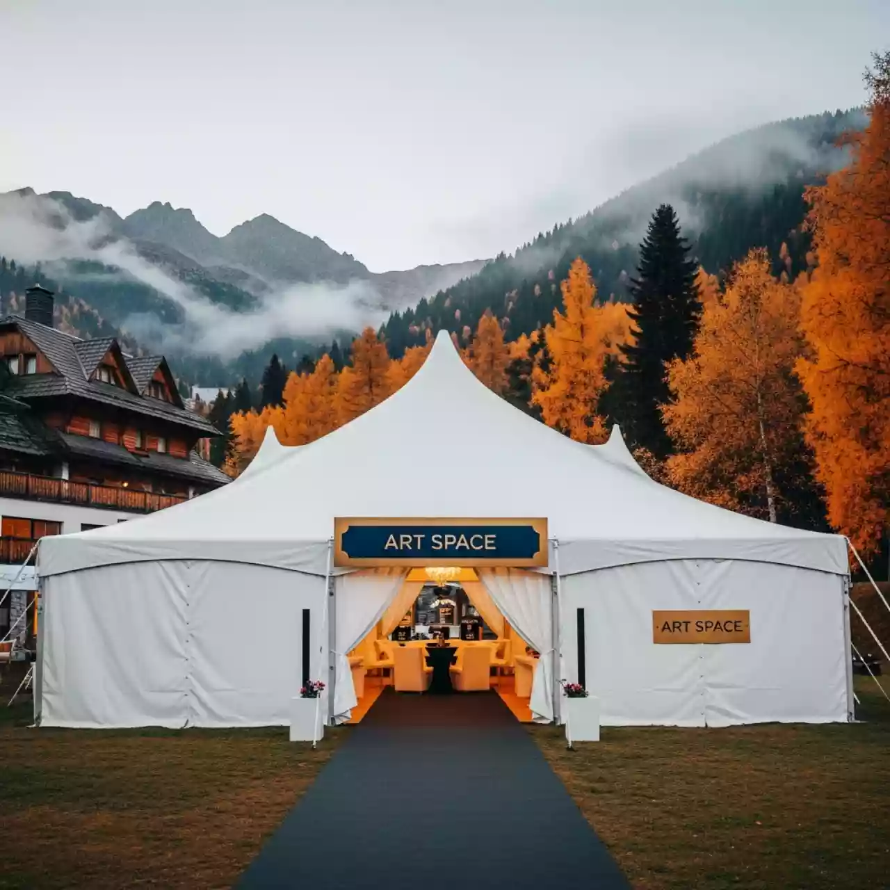 Аренда Шатер классический шириной 20 м в Поляна 1389 Отель и Спа — ART SPACE