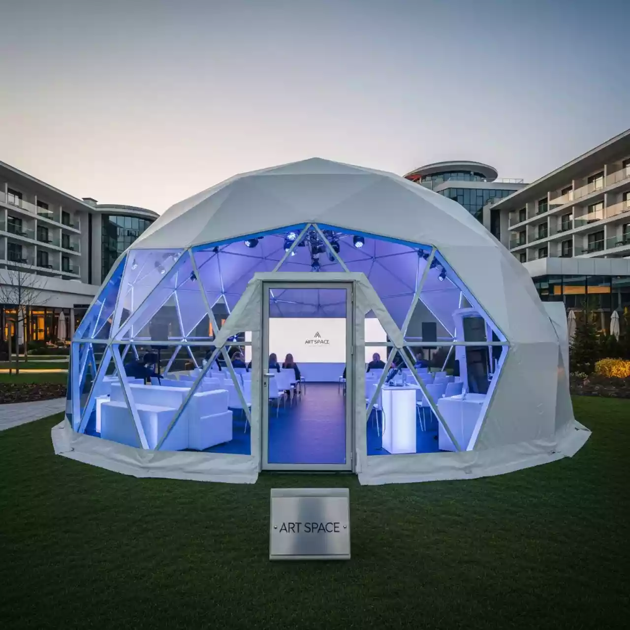 Аренда Шатер купольный 16,6х14,4 в Sport Inn Hotel & Wellness — ART SPACE