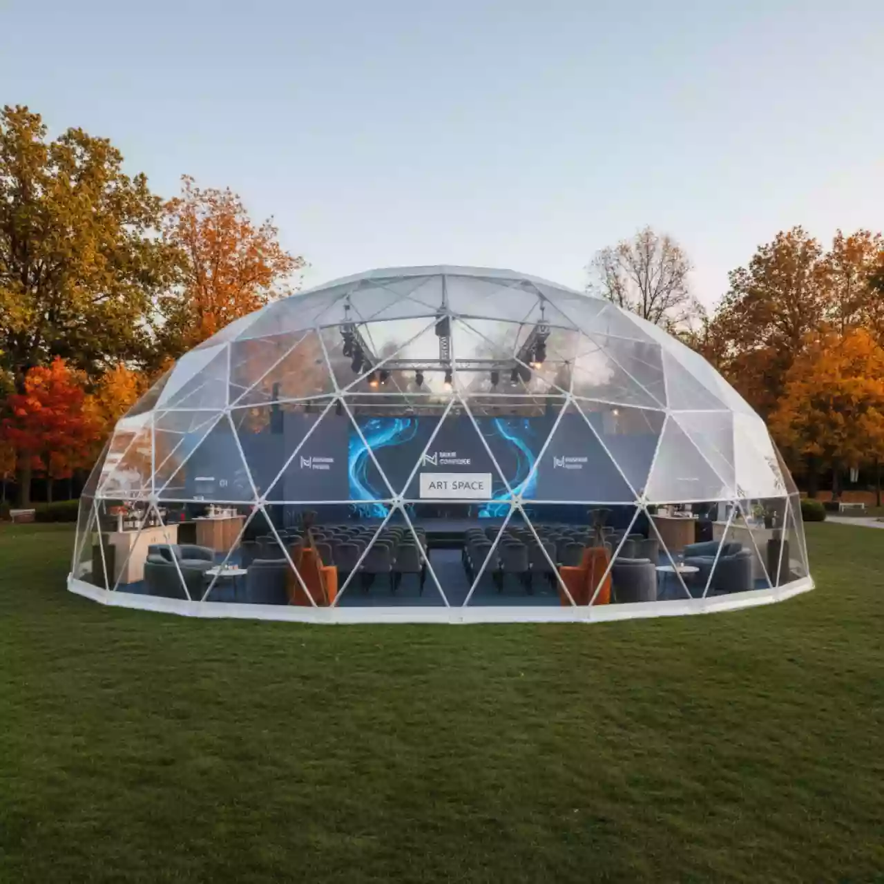 Аренда Шатер купольный 20х10 м в отеле «Богатырь» — ART SPACE