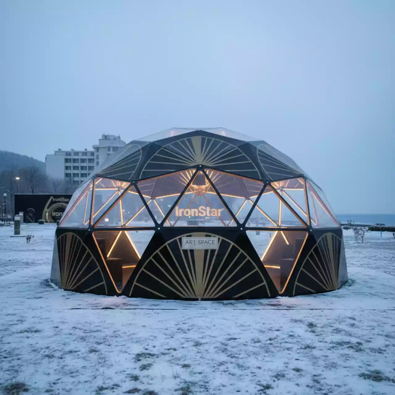 Аренда Шатер купольный в Лазаревском для конференций в санатории «Русь» — ART SPACE