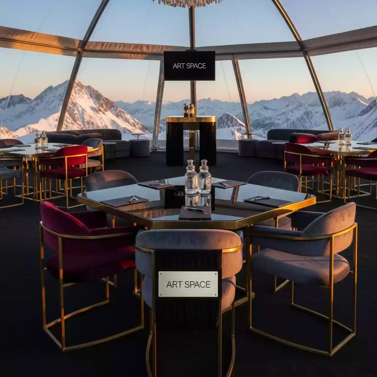 Аренда Шатер мебель на площадке Rosa Peak (2320м) — ART SPACE