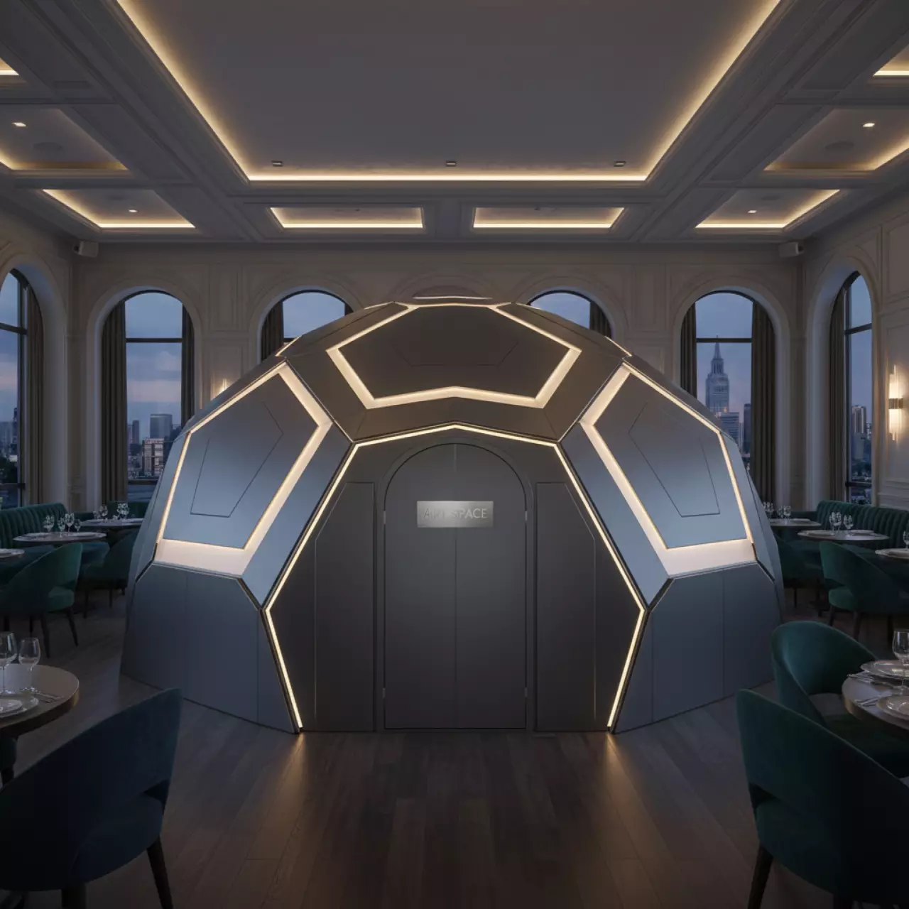 Аренда Шатер многогранный D15 м в ресторане «Brunello» — ART SPACE