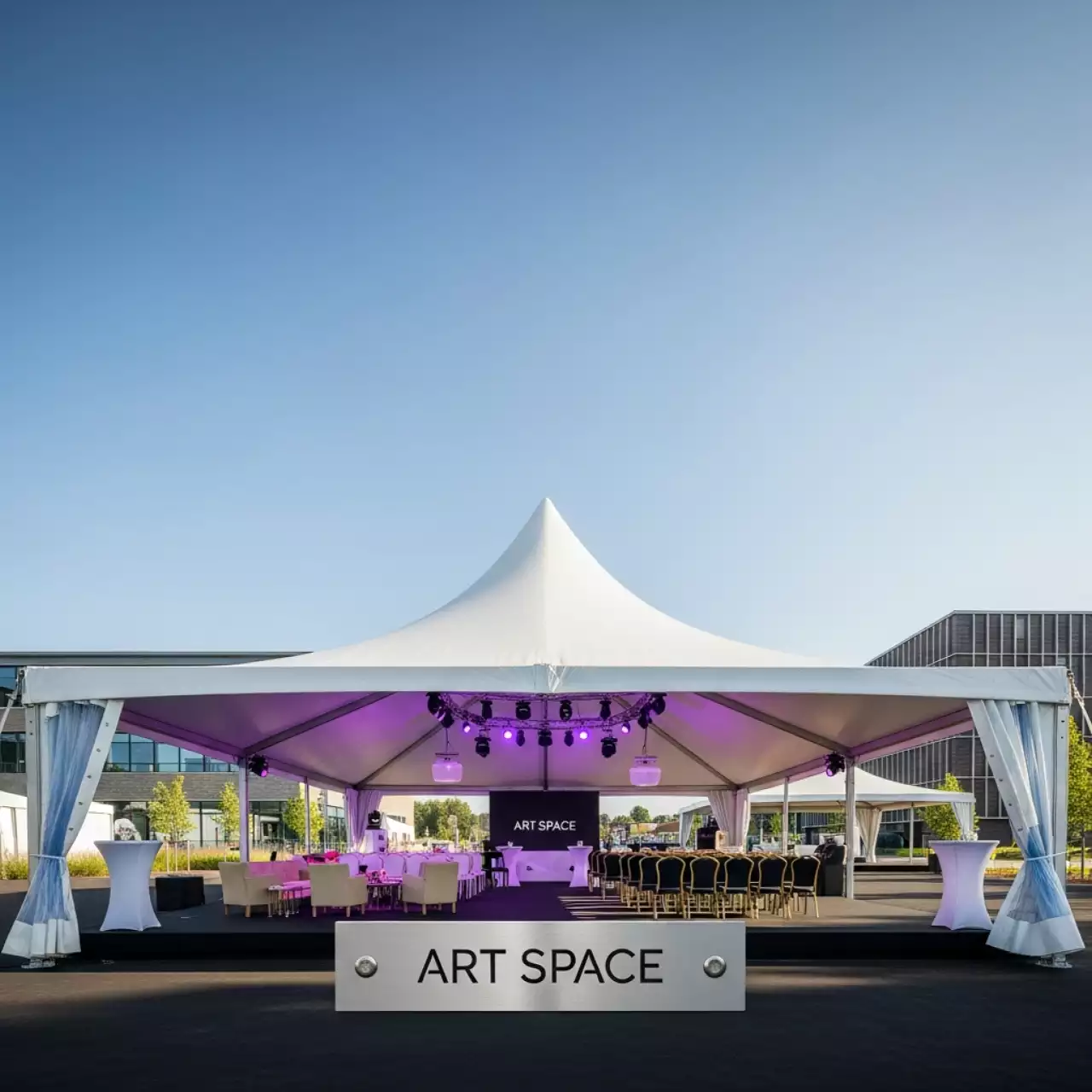 Аренда Шатер пагода 25х15 м для конференции в Университете «Сириус» — ART SPACE