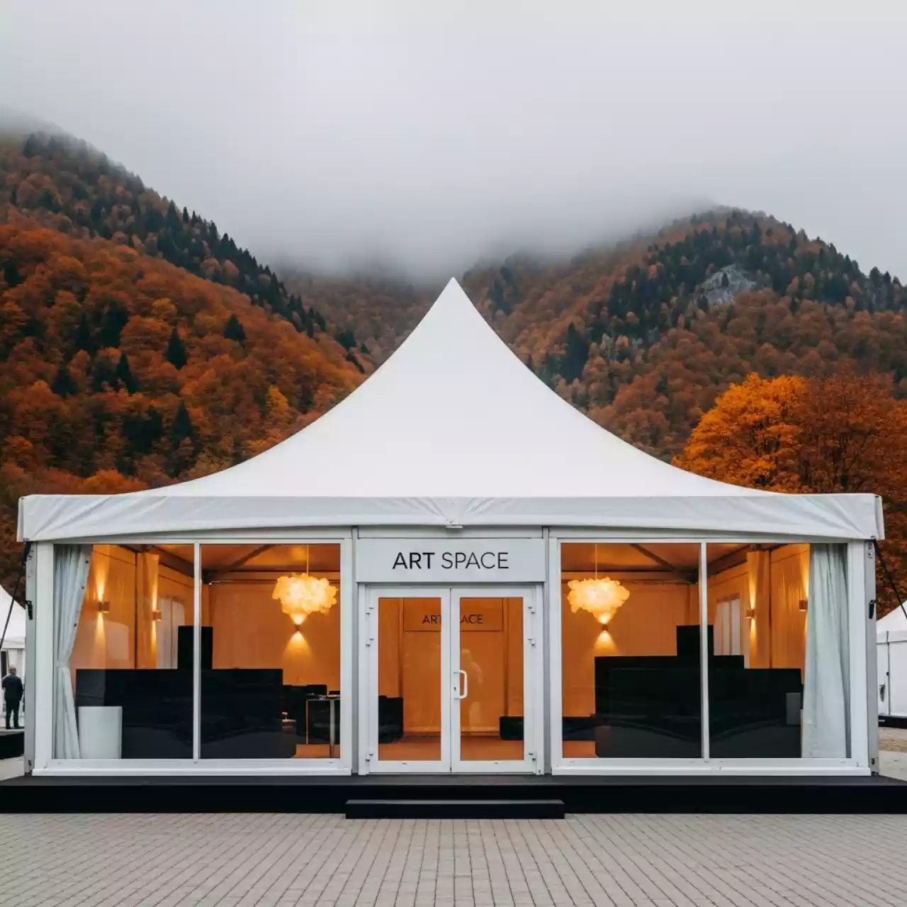 Аренда Шатер павильон 15х50 м в Sochi Marriott Krasnaya Polyana — ART SPACE